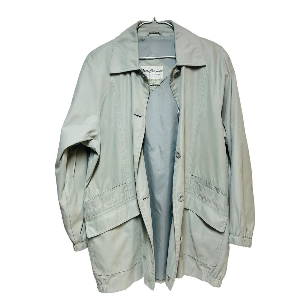 Norm Thompson All‎ Weather Trench Coat Rain Outdoor Wear Size Small